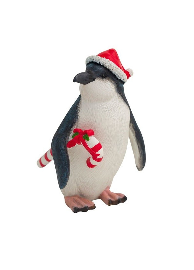 Penguin with Candy Cane 15cmH