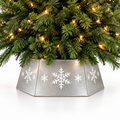 Snowflake Tin Tree Skirt