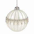 White Silver Decorative Ball – 10cm