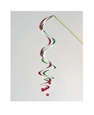 Curl Bell Spray Red/White 42cm
