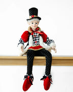Caroller Elf – Black, Red & White (65cm)