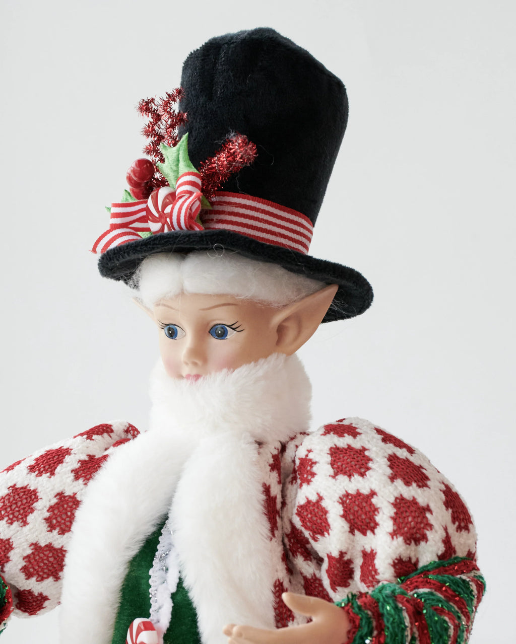 Christmas Caroller Elf – Green & Red 65cm