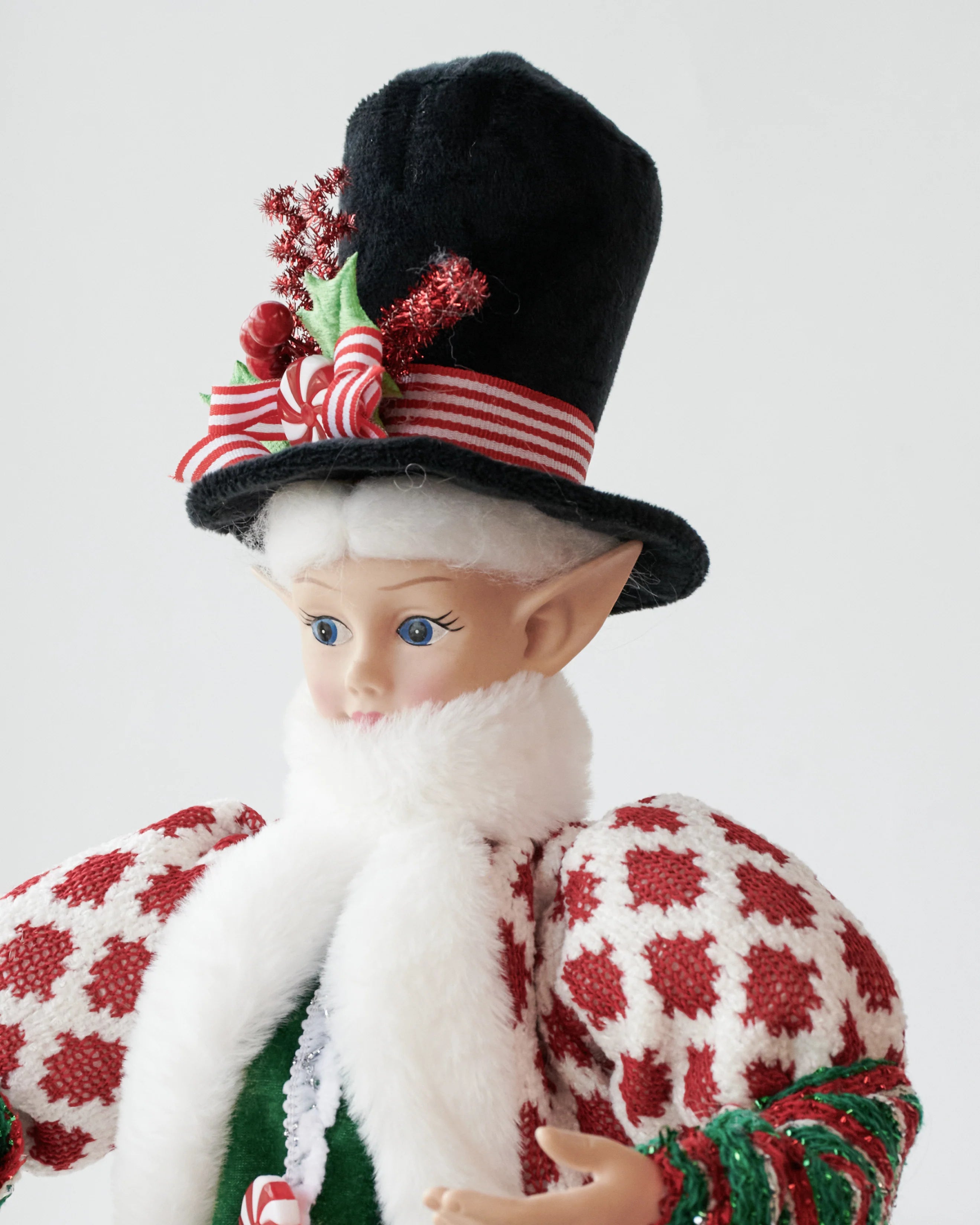 Christmas Caroller Elf – Green & Red 65cm