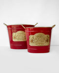 Christmas Holiday Green's Bucket S/2