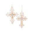 Acrylic Cross Fancy/Traditional Tree Decoration 16cmH