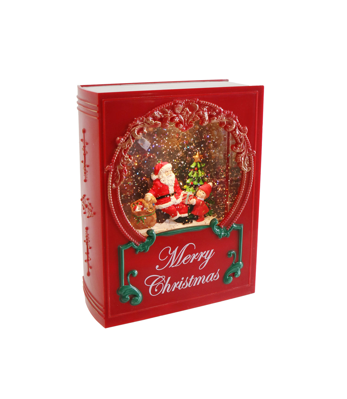 Red Glitter Swirl Musical Christmas Book - Coming Mid October