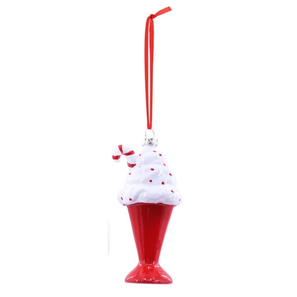 Glossy Red & White Candy Hanging Decoration (Assorted)