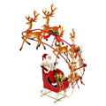 Flying Reindeer & Santa Sleigh Tree Wrap – 175 cm