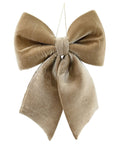 Luxe Velvet Hanging Bow – Champagne