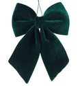 Luxe Velvet Hanging Bow – Green