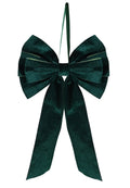 Elegance Velvet 8 Loop Bow – Green