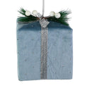 Blue Hanging Velvet Present – 9 cm