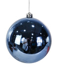 15 cm Shiny Blue Christmas Bauble