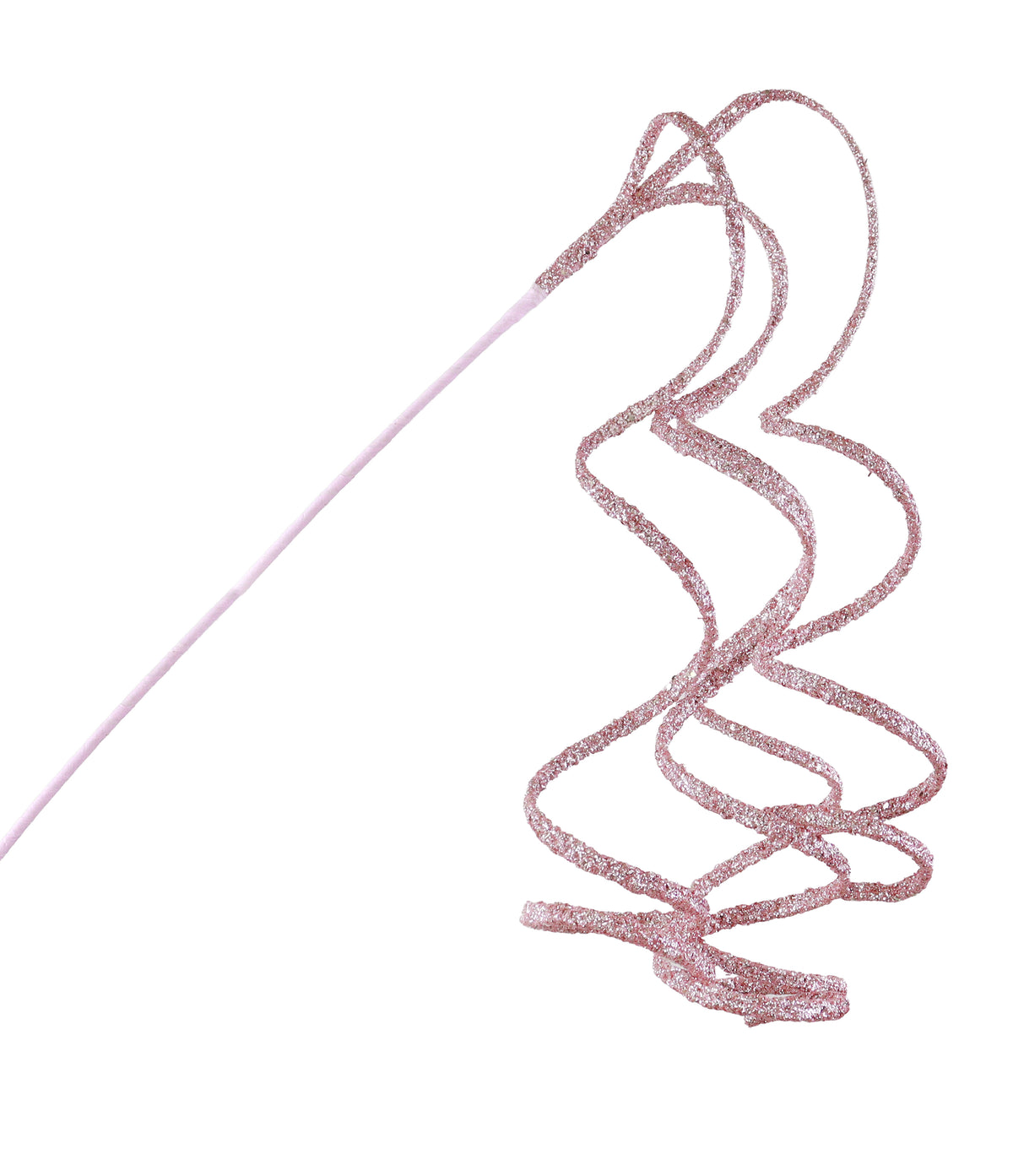 Pink Curly Draping Spray 57cm