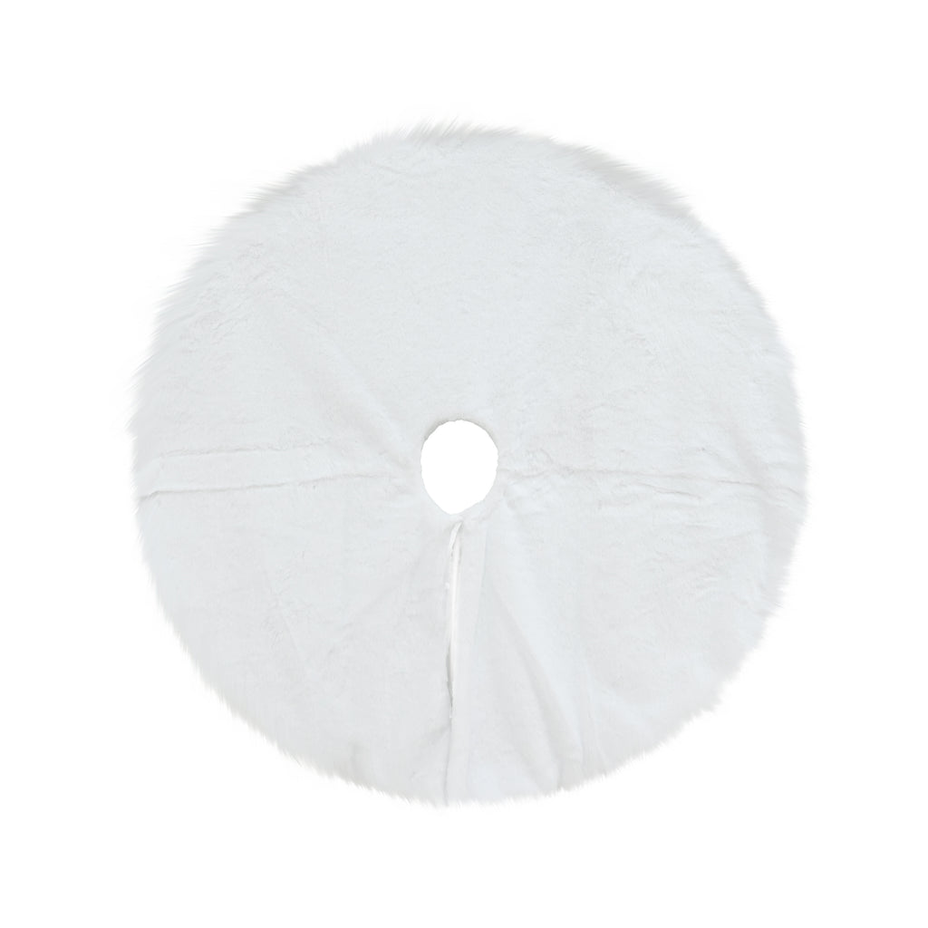Tree Skirt White Plush 120cm