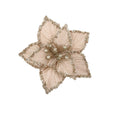 Champagne Poinsettia Tree Decoration 21cm
