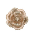 Champagne Magnolia with Beaded Petal 22cm