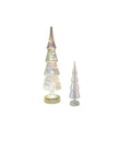 Glass Irridescent LED Tree Large 40cmH