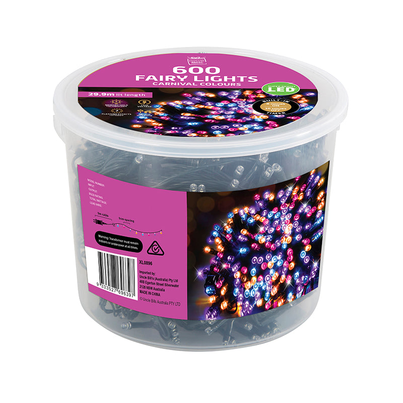 Carnival Fairy Lights 600LED 29.95m