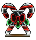 LED Infinity Candy Cane Light with Base - 60cm