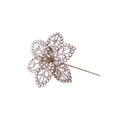 Pink Jewelled Poinsettia Stem