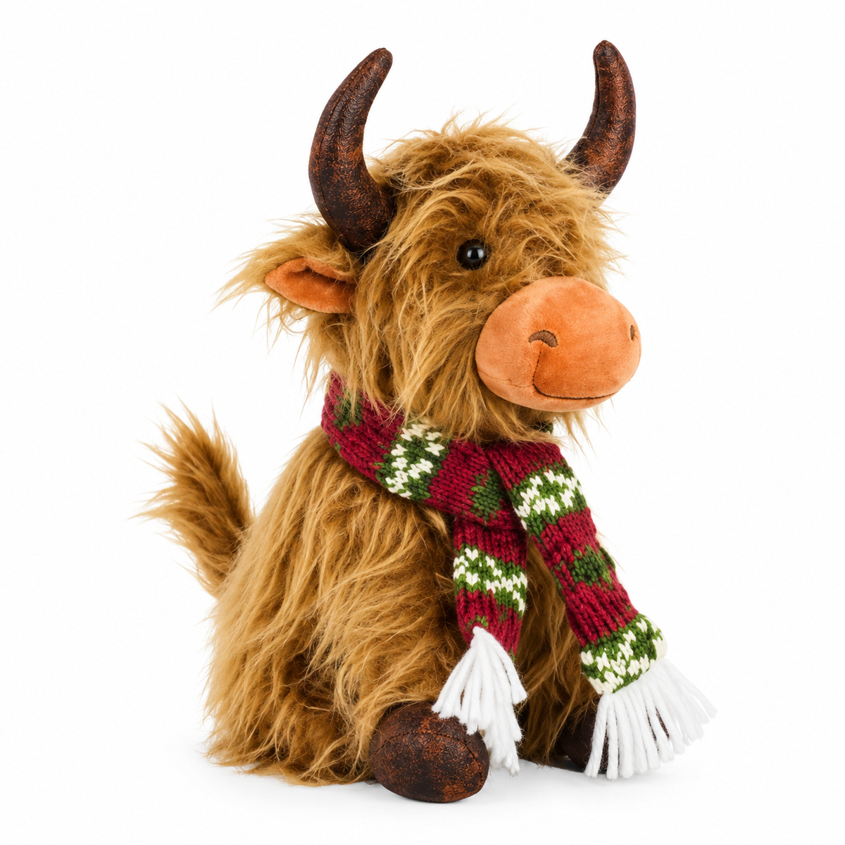 Xmas Highland Cow Plush Sitting - Coming Soon