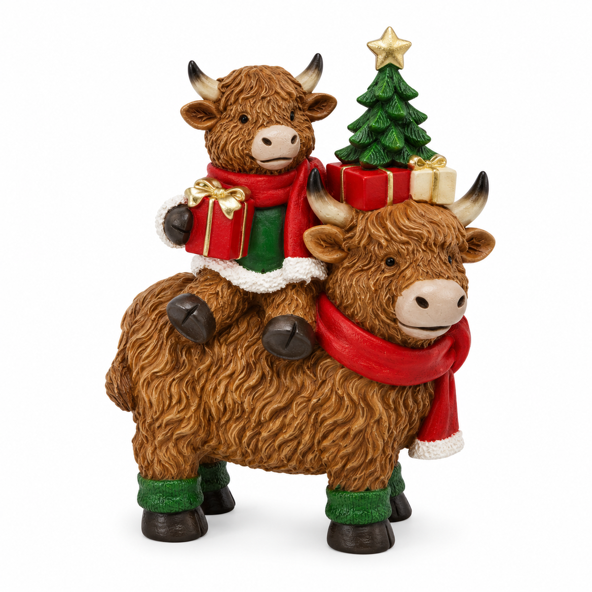 Xmas Highland Cows 18cm  - Coming Soon