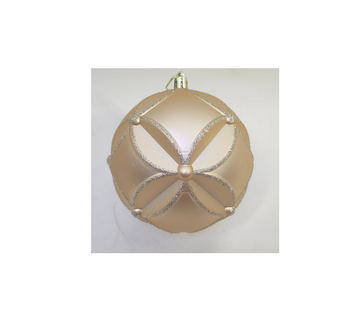 Champagne Shatterproof 12cm Bauble