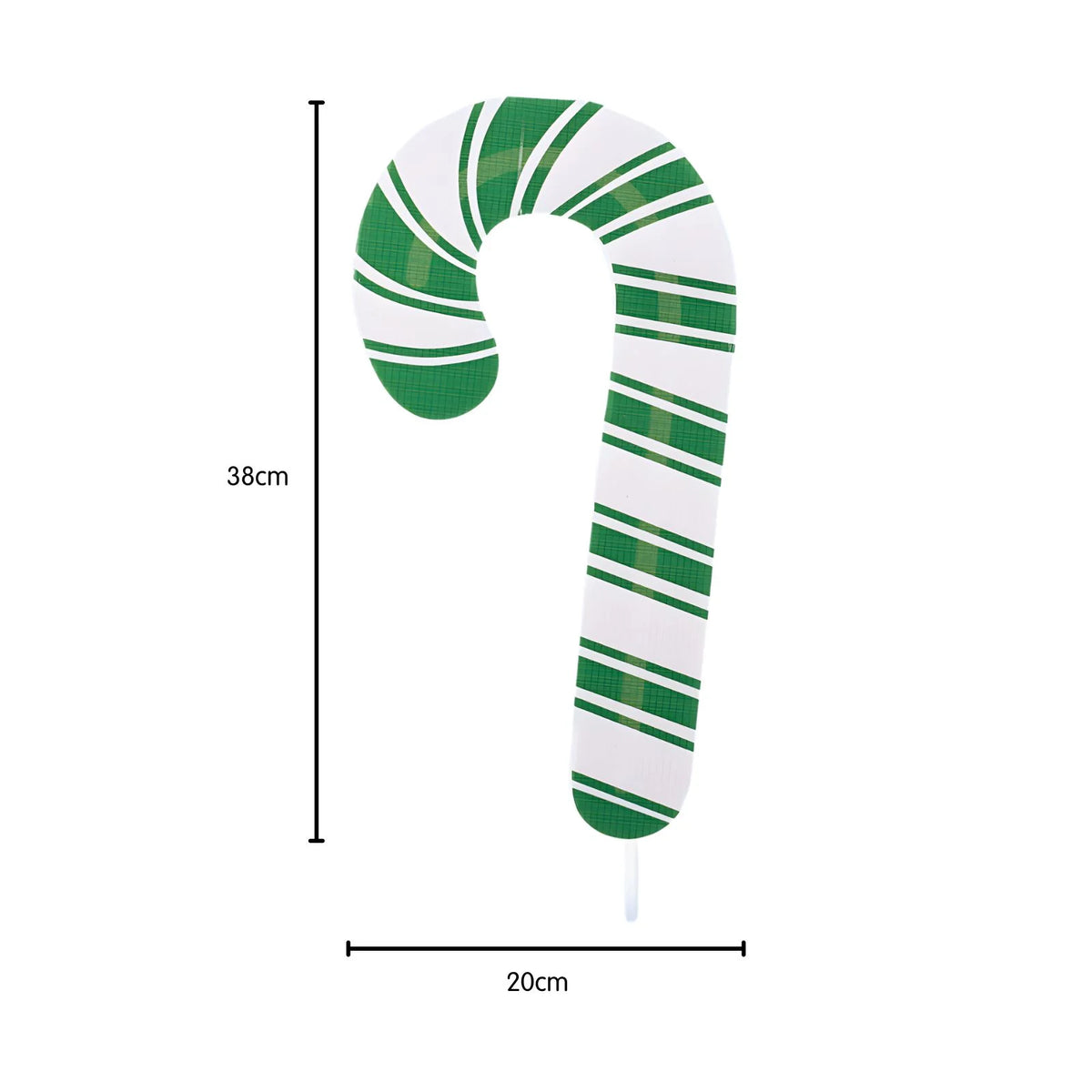Candy Cane Corflute 6Pk 38cm