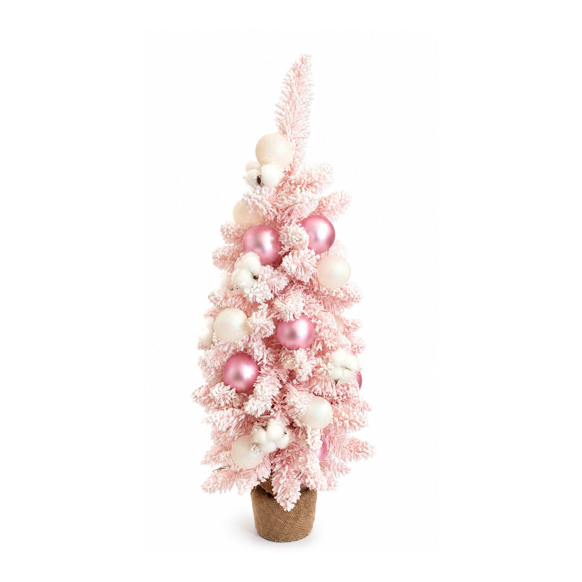 Pink Snow Delight Decorated 90cm Tree