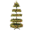 Elegant Tiered Holiday Display 2.1m Tree with LED Lighting