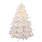 Winter White Snowy Spruce 2.4m Tree with LED Lighting
