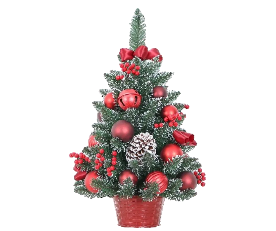 Red Ornament Tabletop 60cm Tree