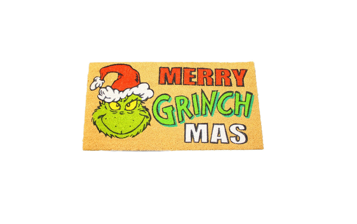 Merry Grinchmas Door Mat