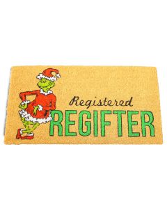 Grinch Registered Regifter Door Mat